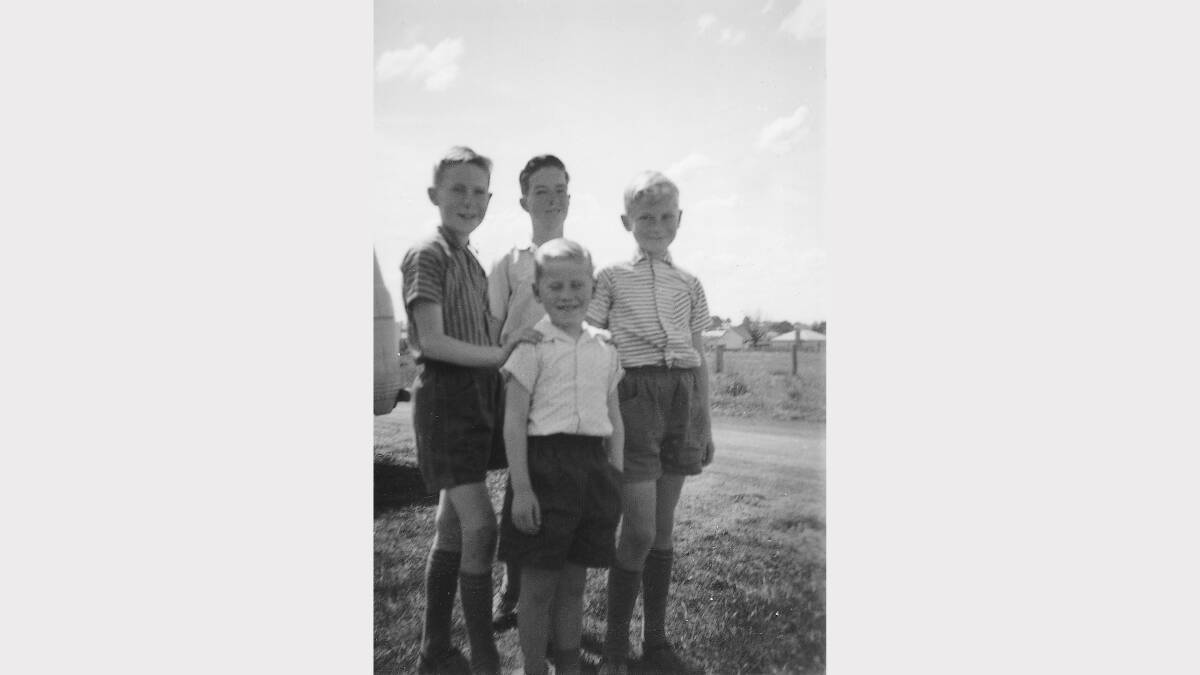 Chris, Roger, Denis and Bernard (front) Napthine as children in 1962.