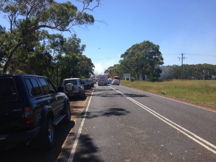 A man died after his stock truck crashed and caught fire in Ecklin South.