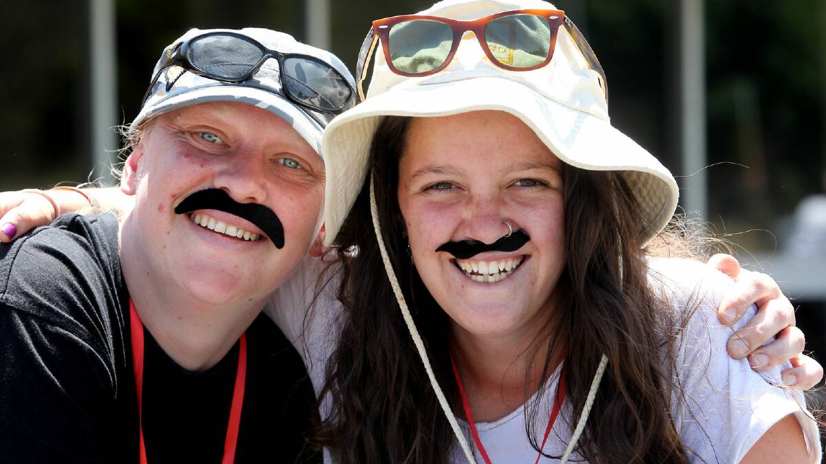 Volunteers Clare Stiler and Sophie Price, both from Chiltern, got into the spirit of it all.