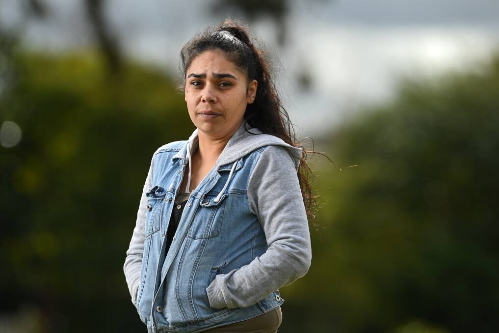 MUM'S FIGHT FOR HER CHILDREN: Sheryl Delphin and her children are survivors of family violence and have been sleeping rough and couch surfing for two years with no end in sight. Picture: MARK JESSER