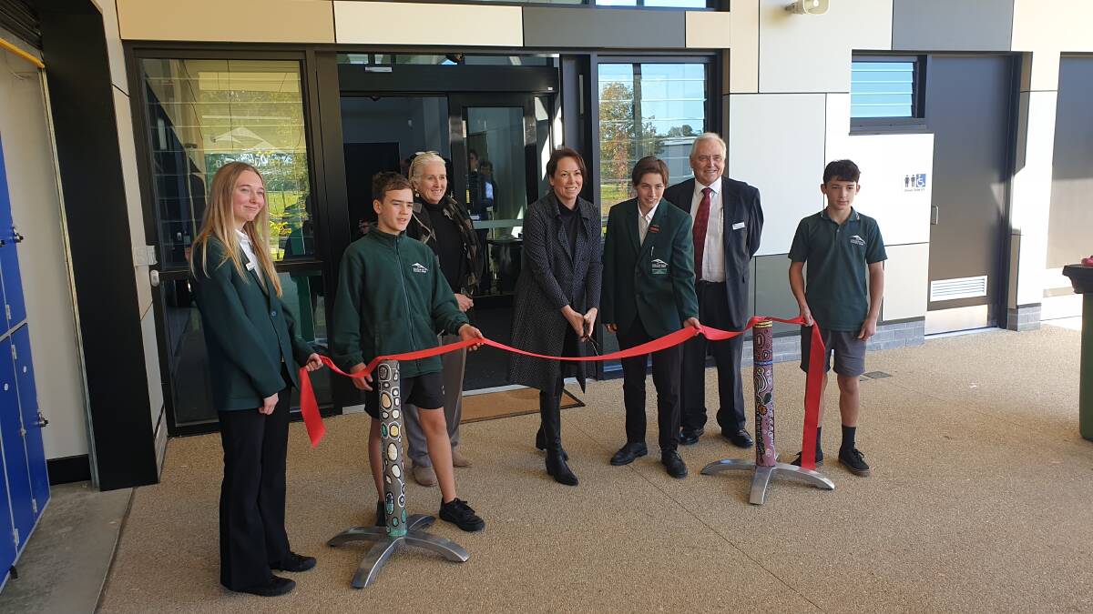 GRAND OPENING: Beechworth Secondary College officially opened their new, state government funded upgrades. Member for North East Victoria Jaclyn Symes performed the official ribbon cutting.