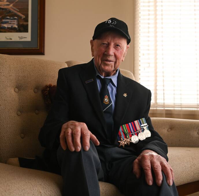 ON THE MARCH: After missing out last year, World War II veteran Joe McGrath is taking the train to Sydney to march in the ANZAC Day parade. Picture: MARK JESSER