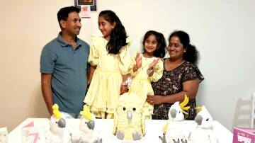 The Murugappan family in Perth. Picture: Supplied