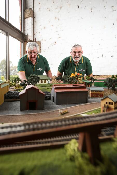 RAILWAY READY: Neville and Keith Grigsby are ready to welcome visitors to the Chiltern Railroaders and Modeller open day this weekend. Picture: JAMES WILTSHIRE