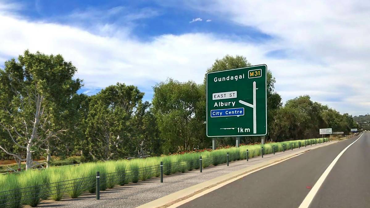 VISION: Concept design renders of the northbound shoulder. Picture: TRANSPORT FOR NSW