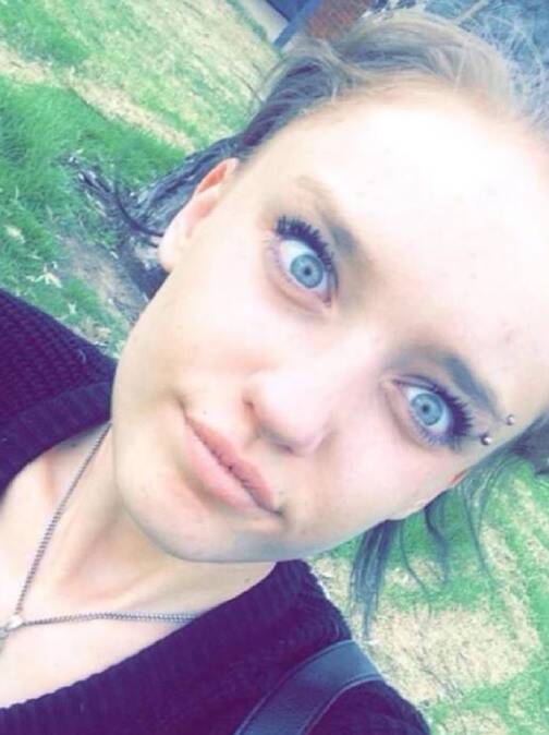 MISSING: Phoebe Wood, 19, was described as being of Caucasian appearance, 145cm - 155cm tall, of slim build, with long dark hair, and blue eyes. Picture: SUPPLIED