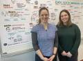 WORKING TOGETHER: La Trobe University students Amy Roche and Chloe Vinnicombe are passionate about improving others mental wellbeing. Picture: VICTORIA ELLIS