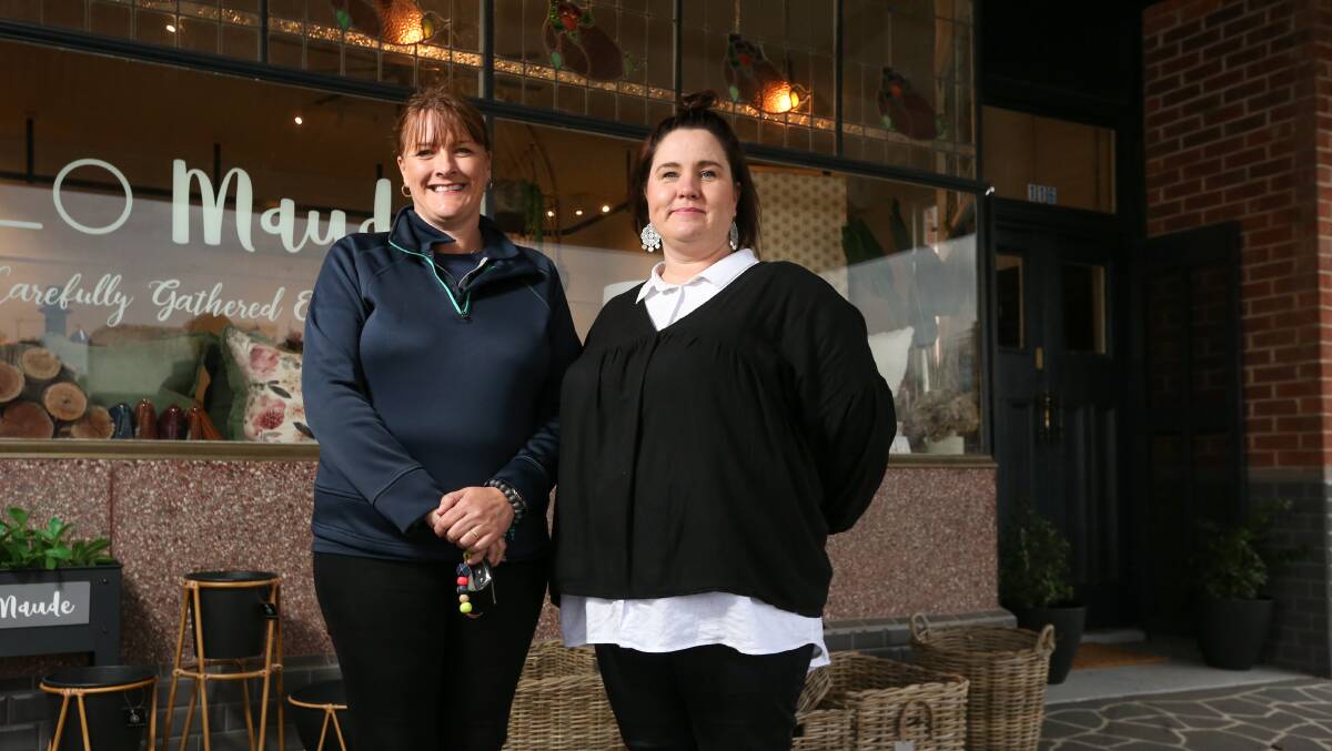 EARLY STAGES: Holbrook's Vicki Schuur and Kayleen Laffan will be part of a new business group to help develop local businesses and the community. Picture: JAMES WILTSHIRE