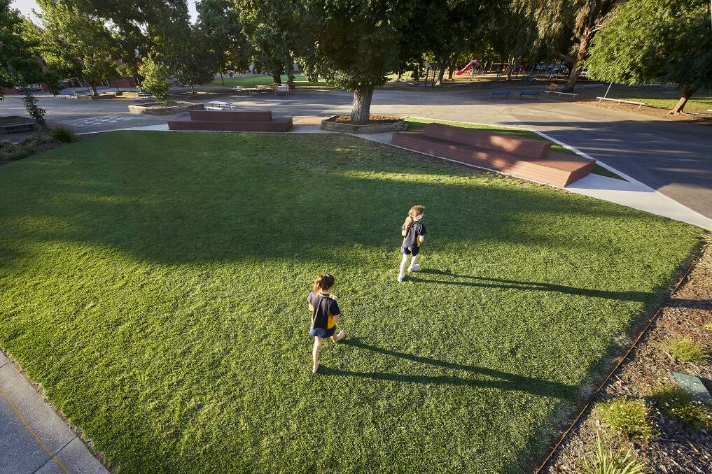 OPEN FOR FUN: The Albury Public School Greenspace, designed by Yonder Landscape Architecture, has won an award for Community Contribution at the Landscape Architecture awards. Picture: JEREMY WEIHRAUCH