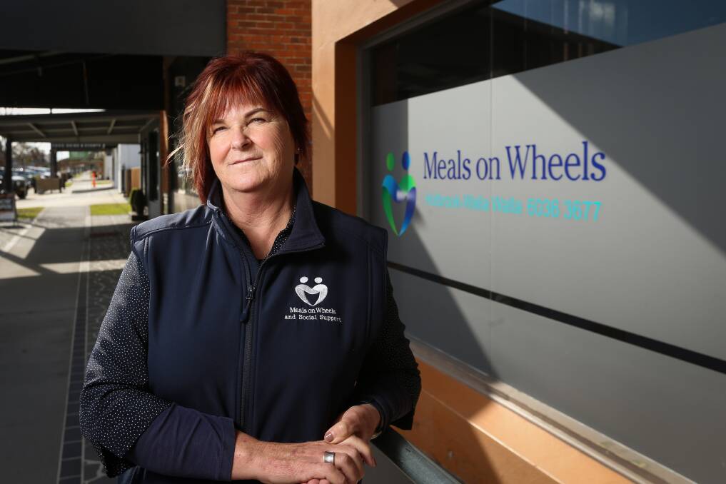 UNCERTAIN FUTURE: Meals on Wheels Holbrook and Walla manager Sue Winnett says changes to the service's funding would be "catastrophic". Picture: JAMES WILTSHIRE