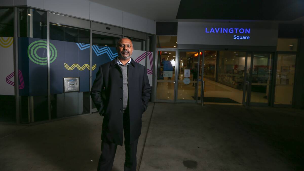 NEW VACCINE HUB: Sarkon Medical owner Niranjan Sarjapuram anticipates opening the new vaccination clinic in the old ANZ building in Lavington Square by the end of the month. Picture: TARA TREWHELLA
