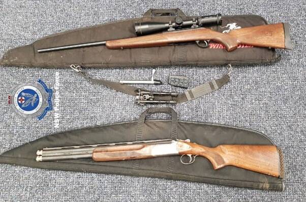 ILLEGAL WEAPONS: Police found these guns on during the rural crime prevention Operation Brushwood. Picture: SUPPLIED NSW POLICE
