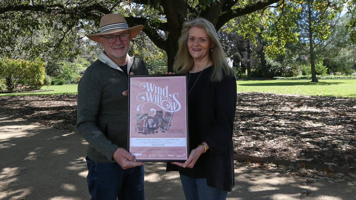 HOPEFUL: Wind in the Willows director Chris Pidd and Revolution Theatre Productions representative Annette Challis are keen for the show to go on. Pictures: TARA TREWHELLA