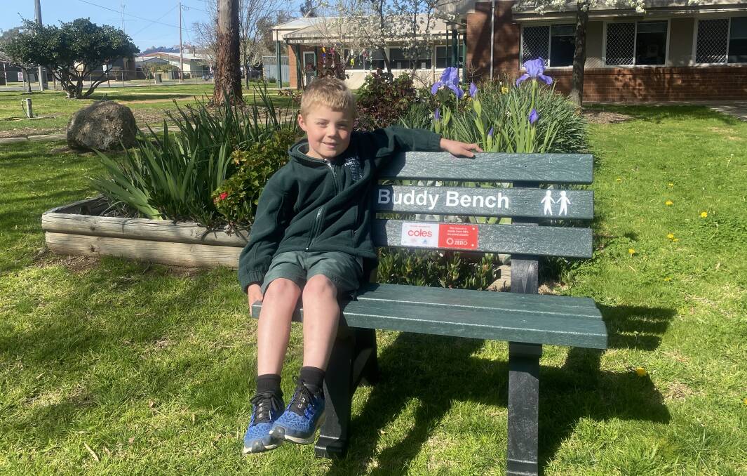 RECYCLED: Walla Walla Public School student Ben Morris. Picture: SUPPLIED