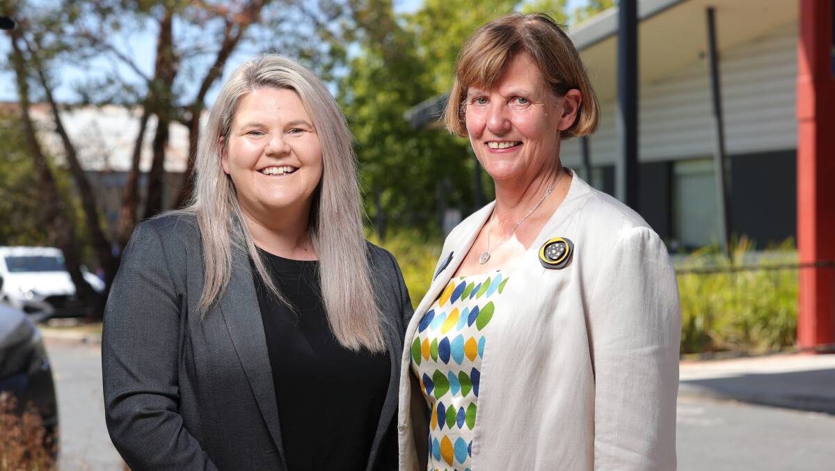 Junction Support Services chief executive Megan Hanley and La Trobe University head of campus Dr Guinever Threlkeld have welcomed the funding. Picture by James Wiltshire