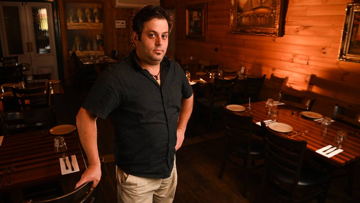 RECRUITING: La Maison owner Wassim Saliba has been trying to recruit two new staff members to work at his restaurant for two months, but can't find anyone. Picture: MARK JESSER.
