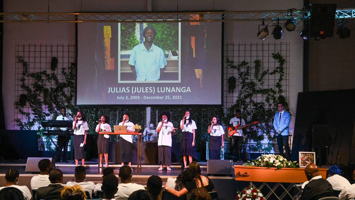 MOVING MUSIC: The Gateway Life Church choir performed a beautiful song to honour Mr Lunanga.