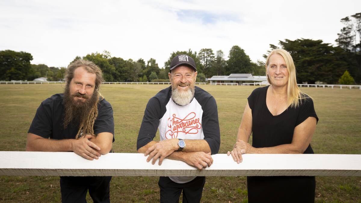 NEW FESTIVAL: Adam Lacovich, Lex Fletcher and Rikki Raadsveld are excited for the first ever Stanley Spring Ditch music event next weekend. Picture: ASH SMITH