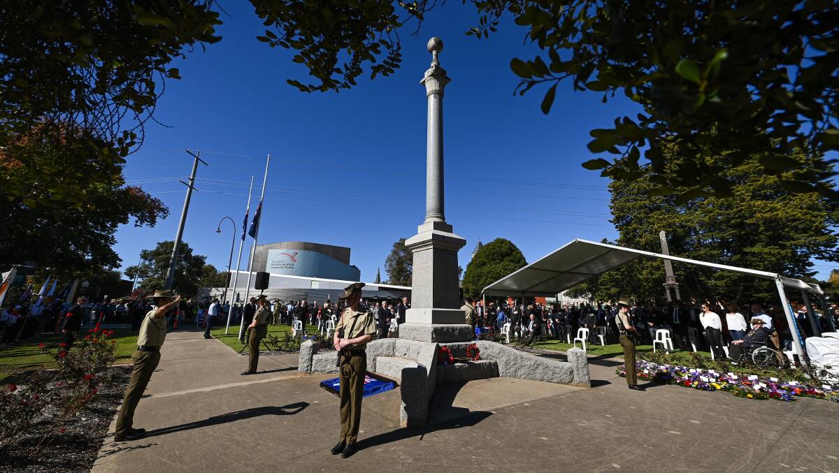 Wangaratta ANZAC day service. Pictures: MARK JESSER