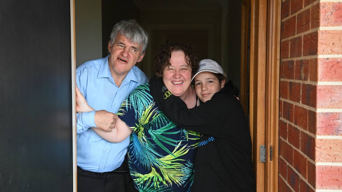 STILL WAITING: Wodonga's Martin and Nicole Butcher with their son Jacob, 11. Jacob has been a close contact of two separate COVID-19 cases, but the family have not been contacted by schools or the Department of Health to tell them what to do. Pictures: MARK JESSER