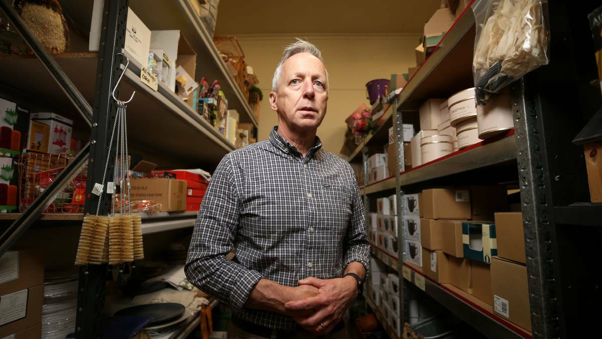 NERVOUS BUSINESSES: Albury Business Connect chair Barry Young says customers are staying at home due to fear of COVID-19, exposure sites and having to isolate. Picture: JAMES WILTSHIRE