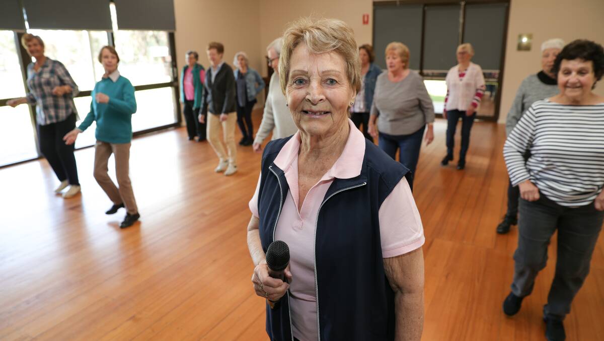 Albury's Bev Vinge will lead a social line dancing workshop on Saturday to raise money for the Albury Wodonga Cancer Centre. Picture by James Wiltshire