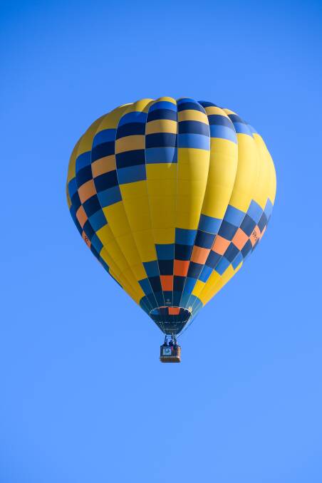 RISE UP: Goldrush Ballooning has launched Canola Flights. Picture: MARK JESSER