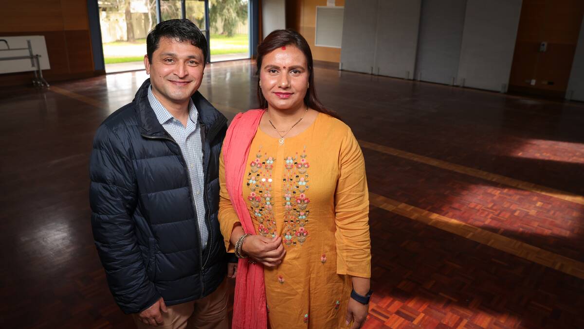 ALL WELCOME: Bhutanese Australian Community Support Group Albury Wodonga president Harka Bista and member Devika Dahal. Pictures: JAMES WILTSHIRE