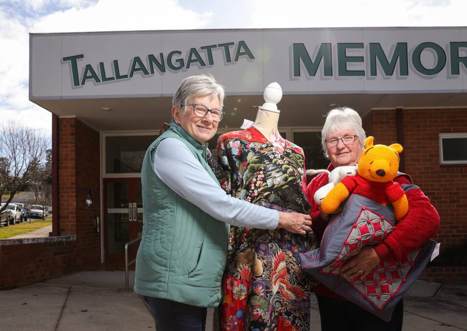 ORGANISERS: CWA members Helen Ryvitch and Mary Grant are encouraging everyone to come along to the creative arts festival in Tallangatta. Picture: JAMES WILTSHIRE