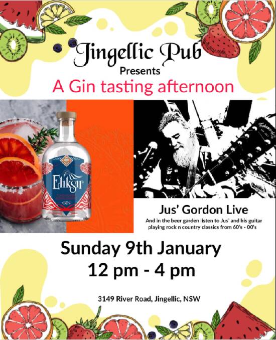 SIP AND SMILE: Try a variety of gins at the Jingellic Pub's tasting event this Sunday.