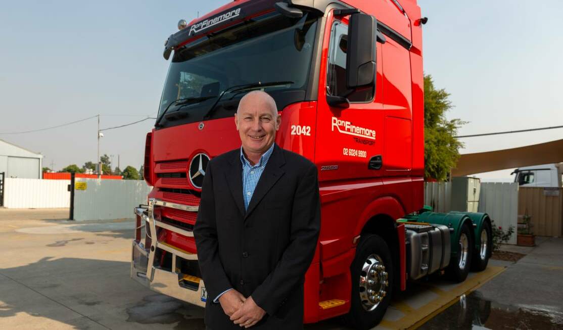 DRIVING FORWARD: Ron Finemore Transport managing director Mark Parry says increasing fuel prices are putting transport companies in a state of survival that will flow on to consumers.