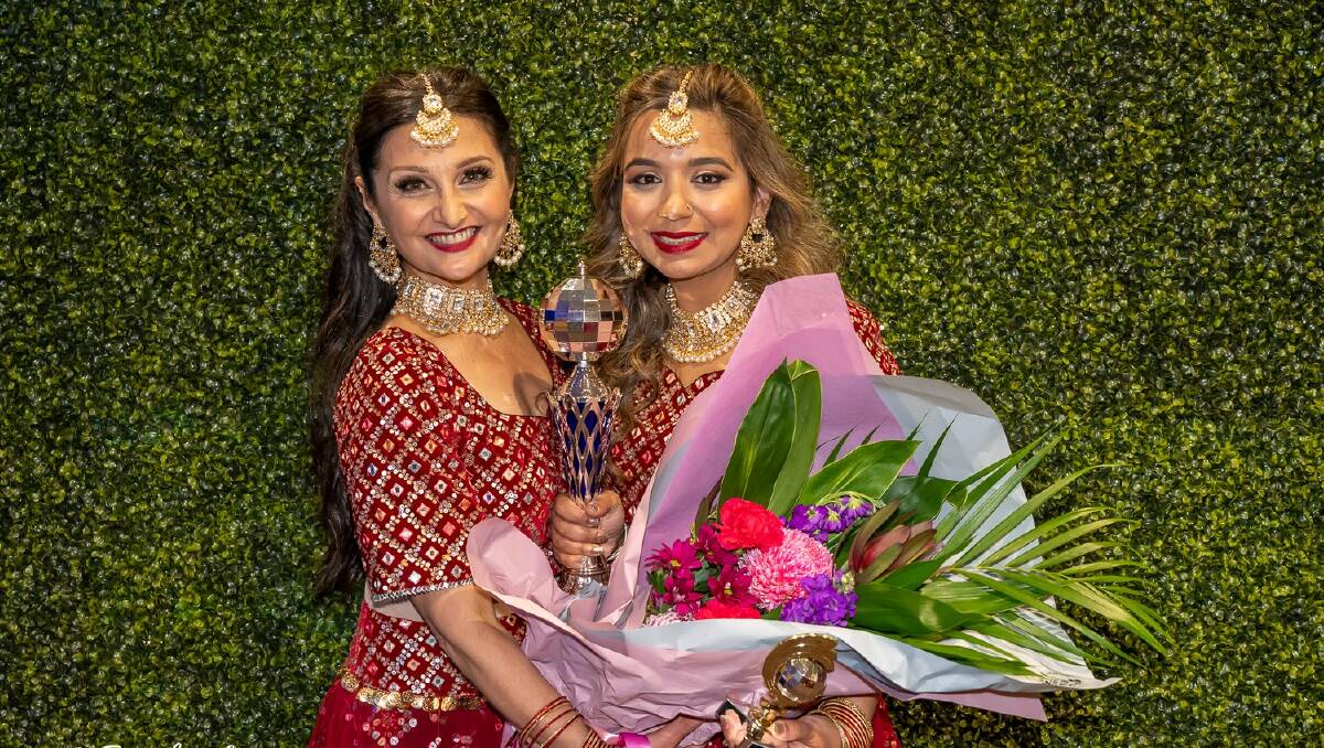 KEY FUNDRAISERS: Border dancer Caz Kardol with Star of the Border Dr Ruchi Chandra, who raised the most money - $58,743. Stars of the Border was held on Friday night. Picture: SANDY ROSSELAND
