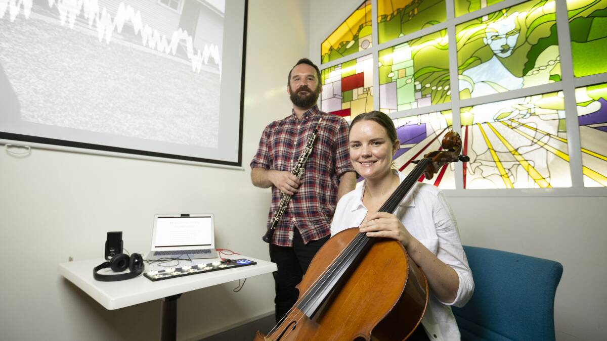 JOURNEY THROUGH HISTORY: Creative's Ben Opie and Stephanie Arnold will be leading the MemoryScapes oral history workshop at the Lavington Library on Saturday morning. Picture: ASH SMITH