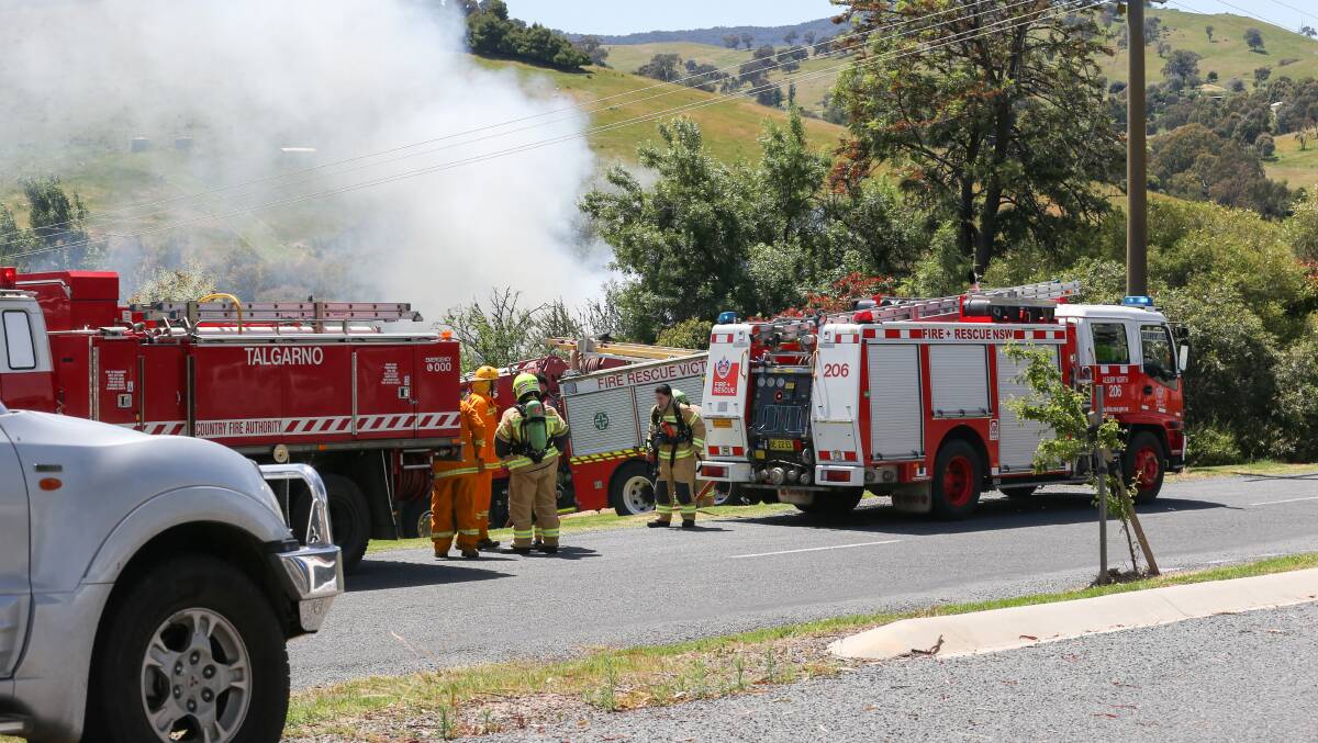 ON THE SCENE: The house fire was on Beardmore Street. Picture: TARA TREWHELLA