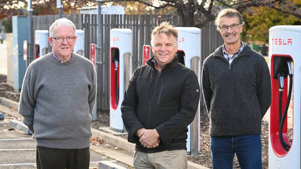 BEHIND THE SCENES: Philip Day, Matthew Charles-Jones and Bart Citroen are encouraging people to register for the PowerHouse renewable energy conference at the Cube on Thursday. Picture: MARK JESSER