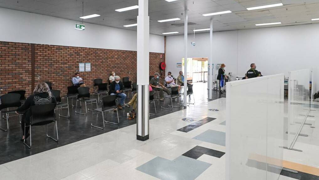  The post-vaccine waiting area of the AWH hub. Picture: MARK JESSER