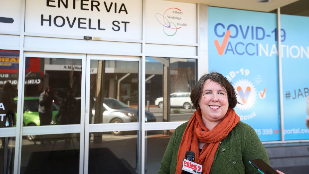Albury Wodonga Health's executive director of public health Lucie Shanahan. Picture: JAMES WILTSHIRE