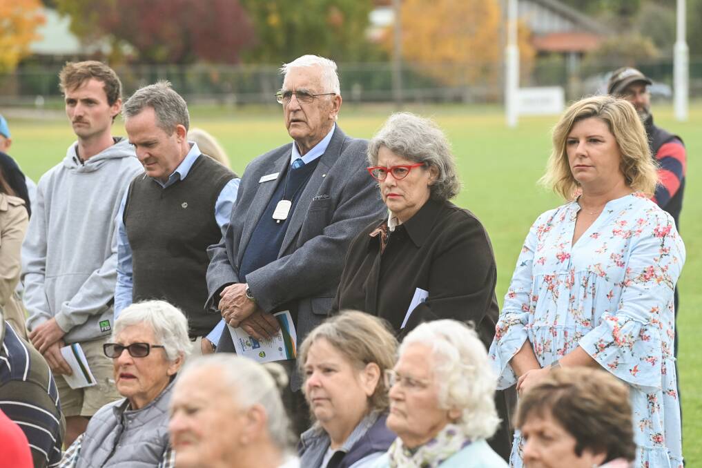 Members of the Holbrook community gathered to see the building opened. Picture: MARK JESSER