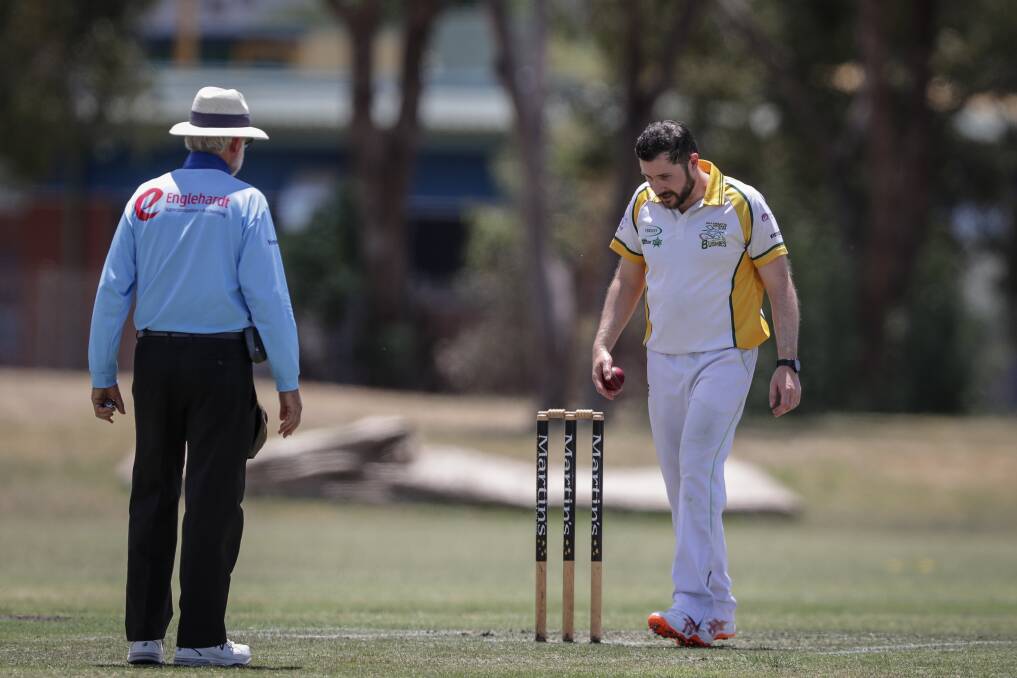 Tallangatta's Matt Armstrong fears umpires will be under pressure. Picture: JAMES WILTSHIRE