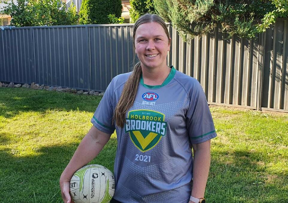 DUAL ROLE: Amy Gledhill will be a playing coach at Holbrook next season, bringing with her experience of playing a high standard in the Victorian Netball League.