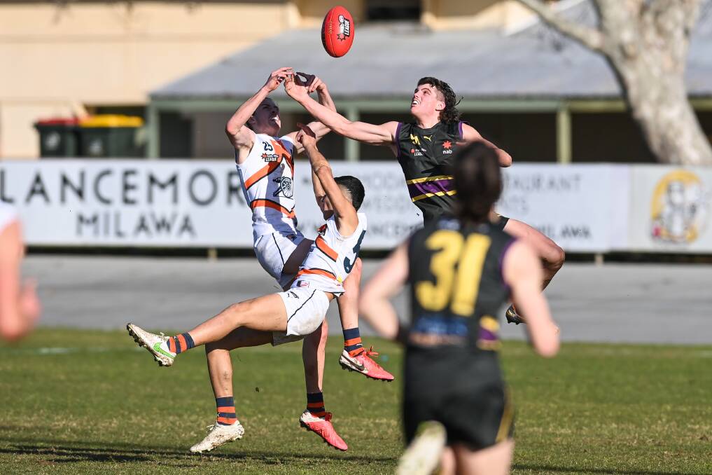 Brayden George in action for the Murray Bushrangers. Picture by Mark Jesser