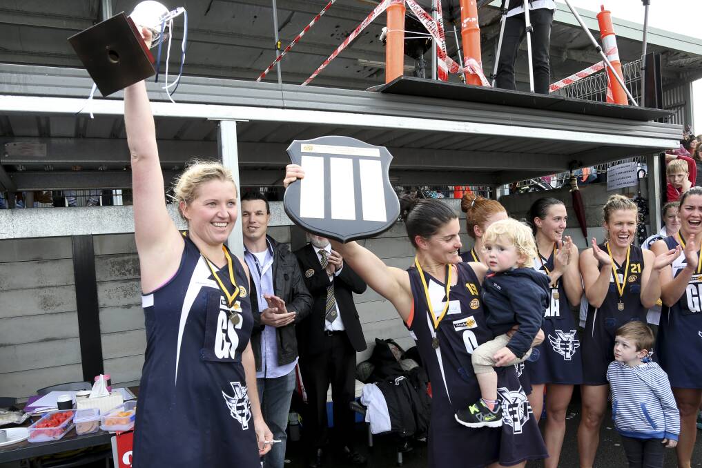 GLORY: The Pigeons dominated O and M netball for a decade, winning seven premierships, and Bridget Cassar wants to get back on top. Picture: TARA TREWHELLA