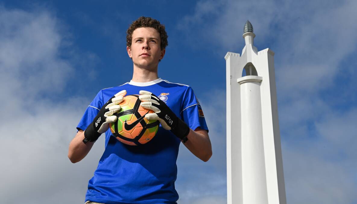 SKY'S THE LIMIT: Lachie James has made a big impression since claiming Albury City's No.1 shirt as his own this season. Picture: MARK JESSER