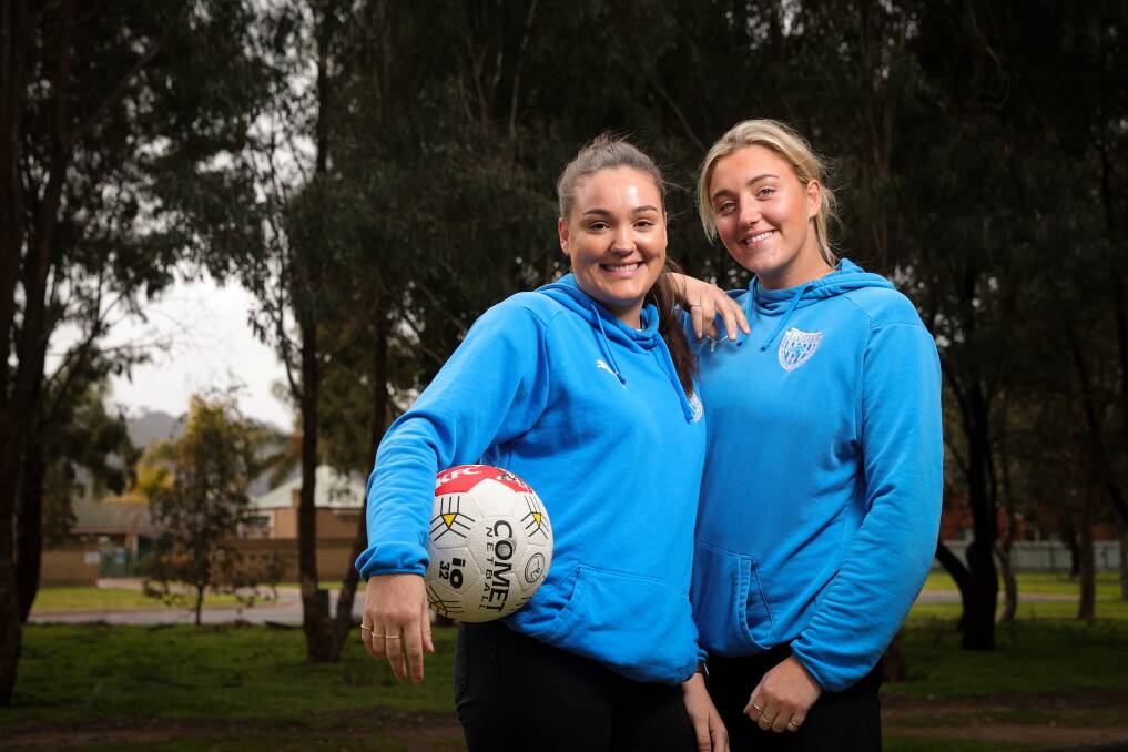 Chloe and Grace Senior have combined to great effect in Corowa-Rutherglen's attack end this season. The Roos face Yarrawonga at John Foord Oval today with the winners going through to the grand final. Picture by James Wiltshire