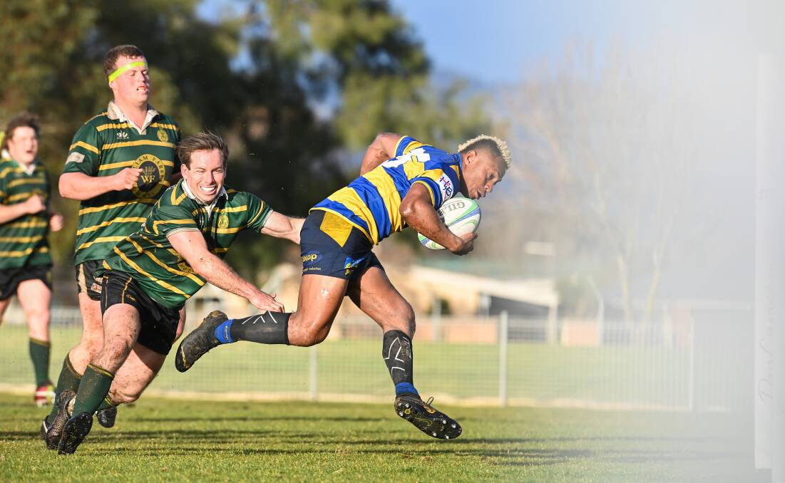Sailasa Vakarau scored a try for the Steamers on Saturday but they lost to Waratahs. Picture: MARK JESSER