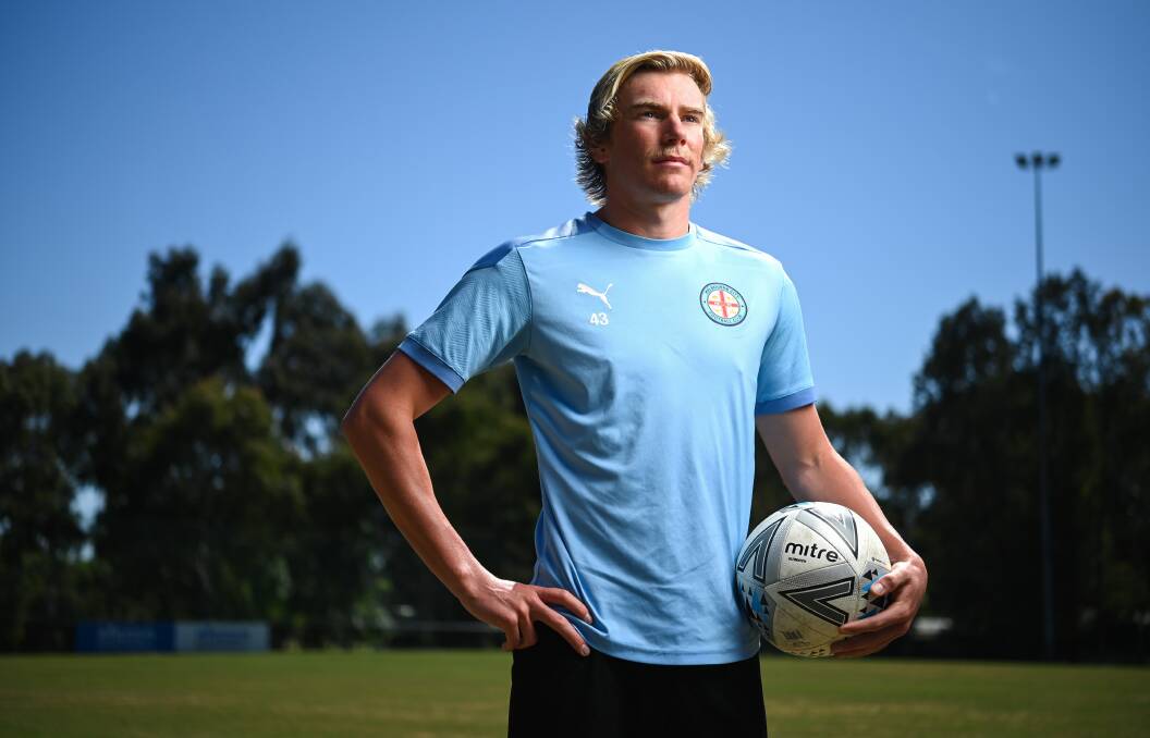 BIG YEAR AHEAD: Former Murray United defender Alec Mills reported back for the start of pre-season training with Melbourne City on Monday. Picture: MARK JESSER