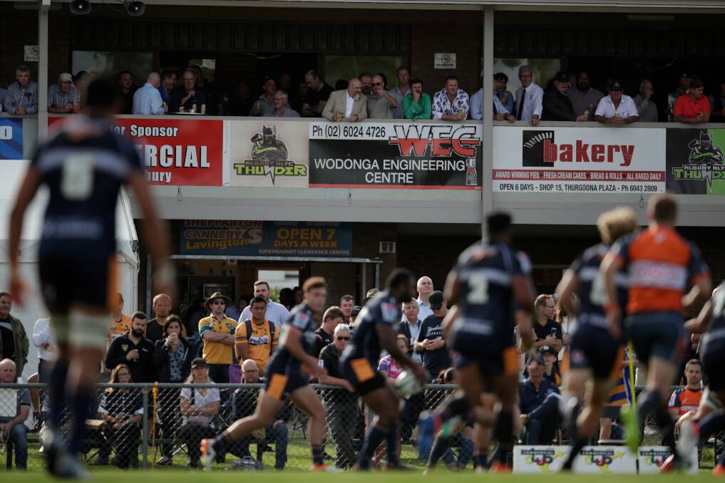 Brumbies in action on a previous visit to Albury's Greenfield Park.
