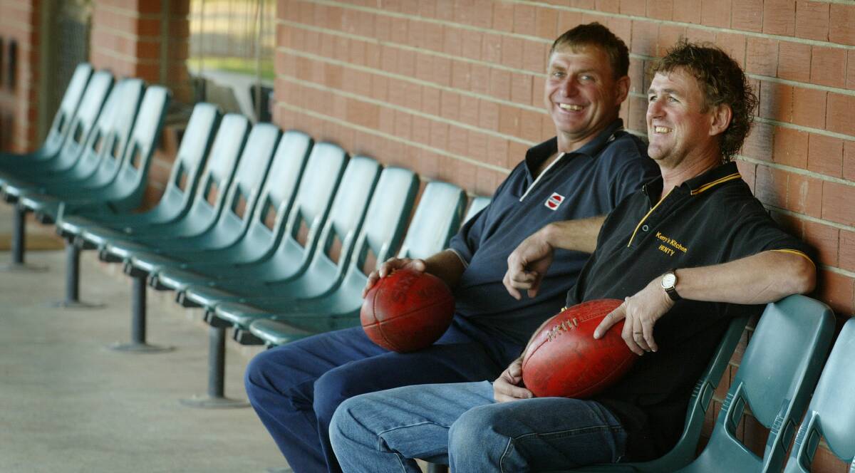 CLUB LEGENDS: Brian Klemke and Kerry Boyle in 2006.