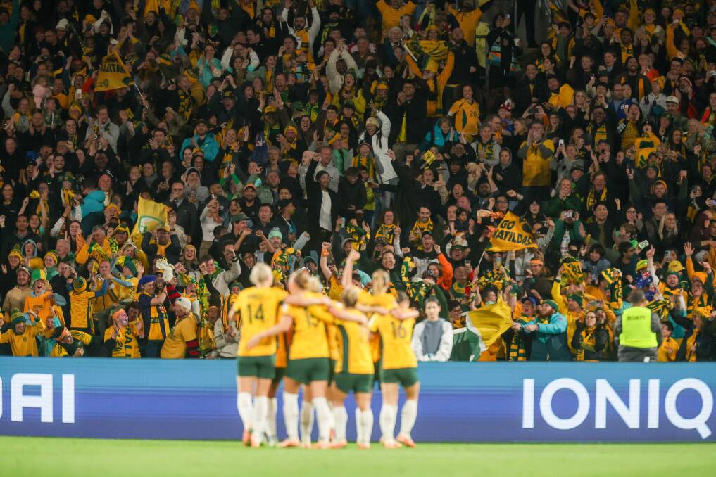 Huge crowds and vast TV audiences have watched Australia reach the semi-finals of the World Cup. Photo: Adam McLean