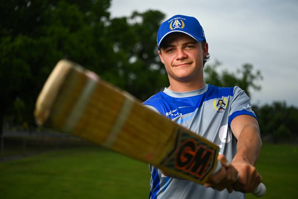 MAXIMUMS: Corey McCarthy hit 20 off 11 balls as Albury beat East Albury by five wickets. Picture: MARK JESSER